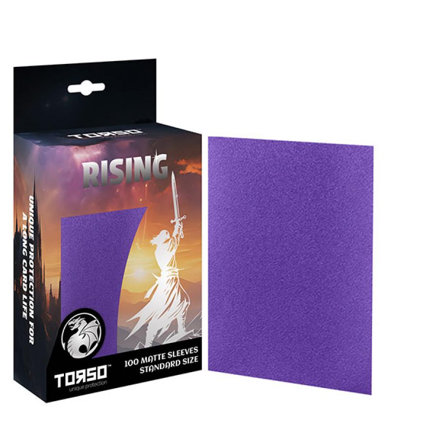 RISING 100 Matte Sleeves Standard Size - Lila