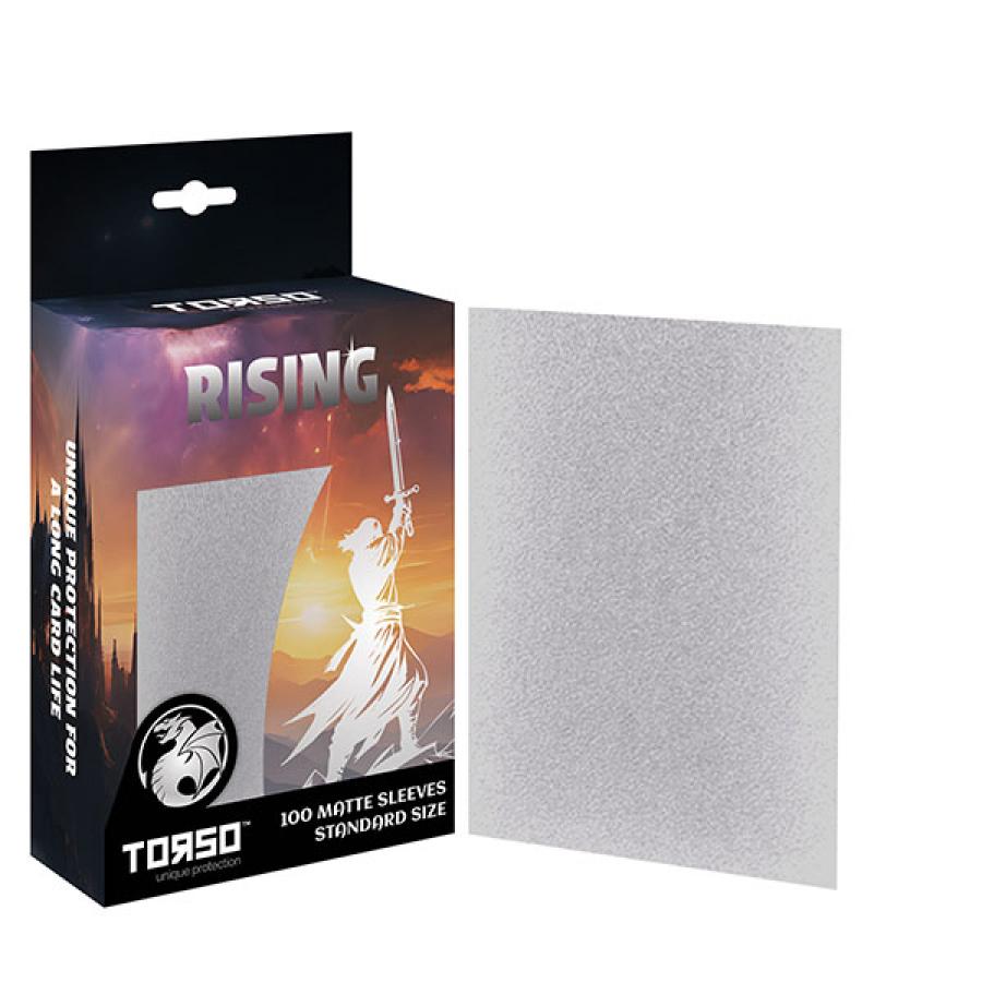 RISING 100 Matte Sleeves Standard Size - Weiß