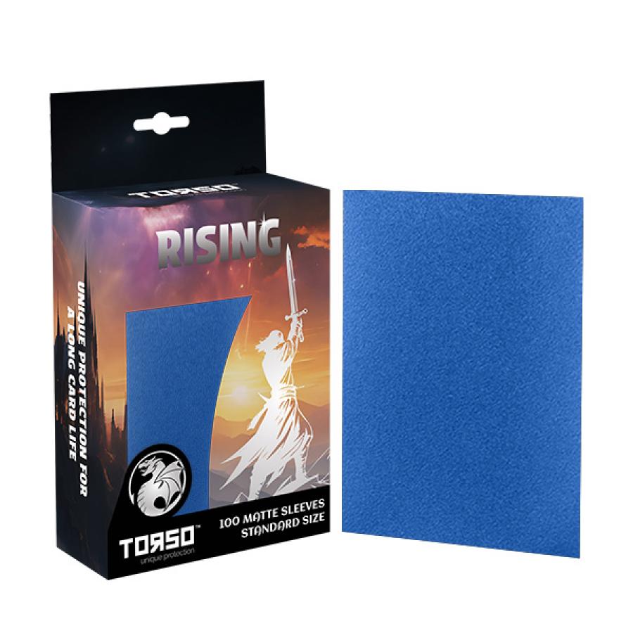 Preview: RISING 100 Matte Sleeves Standard Size - Blau