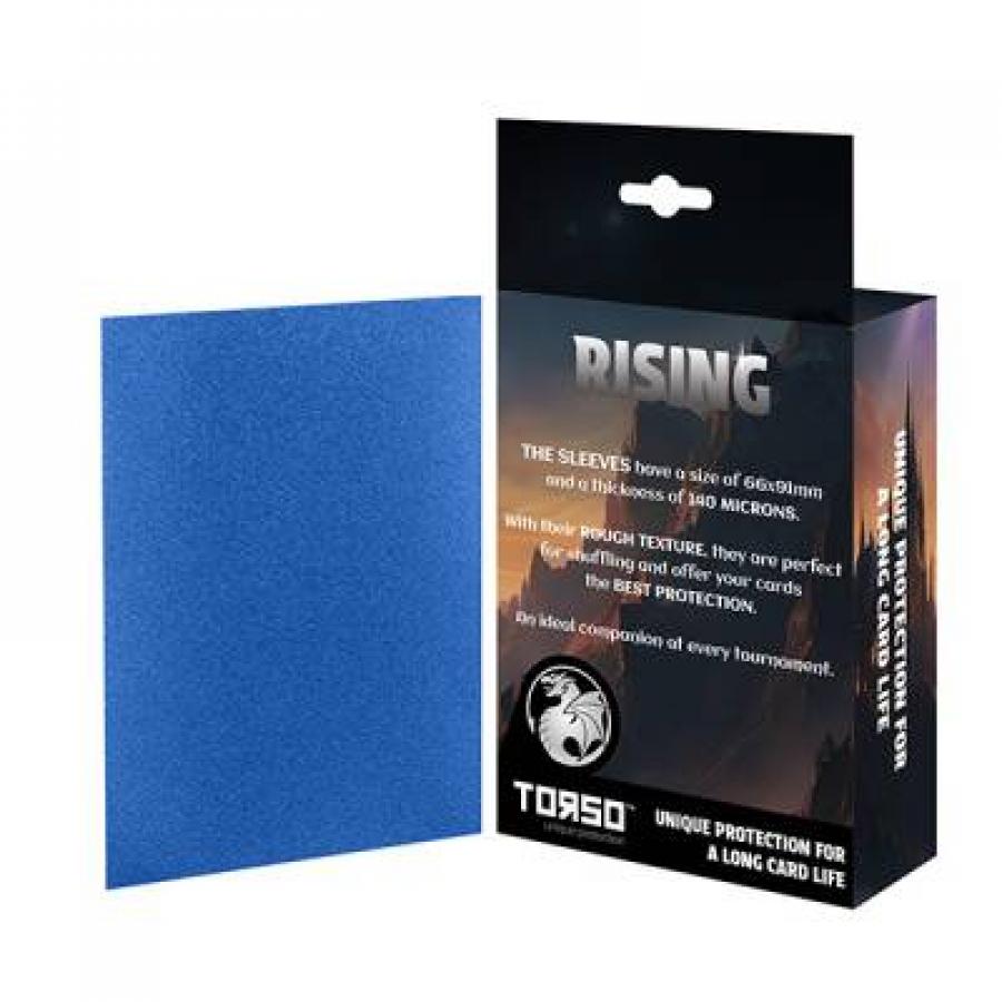 Preview: RISING 100 Matte Sleeves Standard Size - Blau